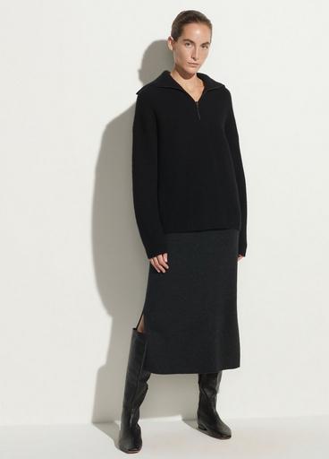 Half Zipped Ribbed Pullover image number 0
