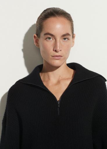 Half Zipped Ribbed Pullover image number 1