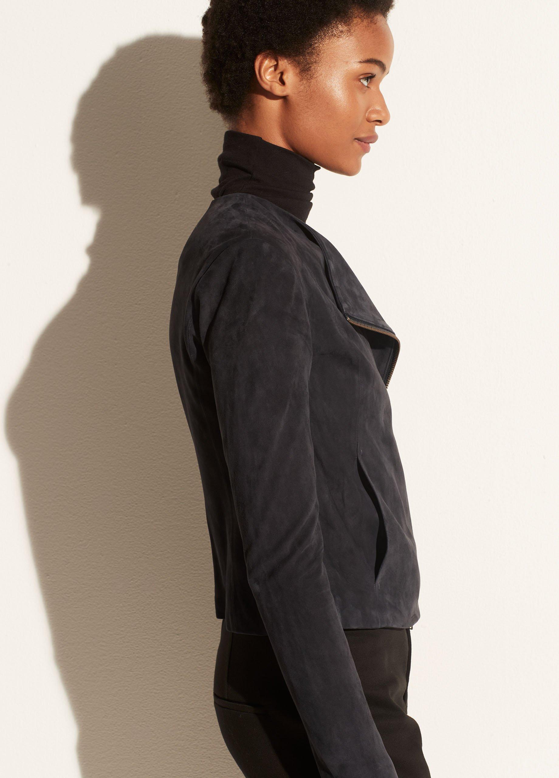 Rib Panel Suede Jacket image number 2