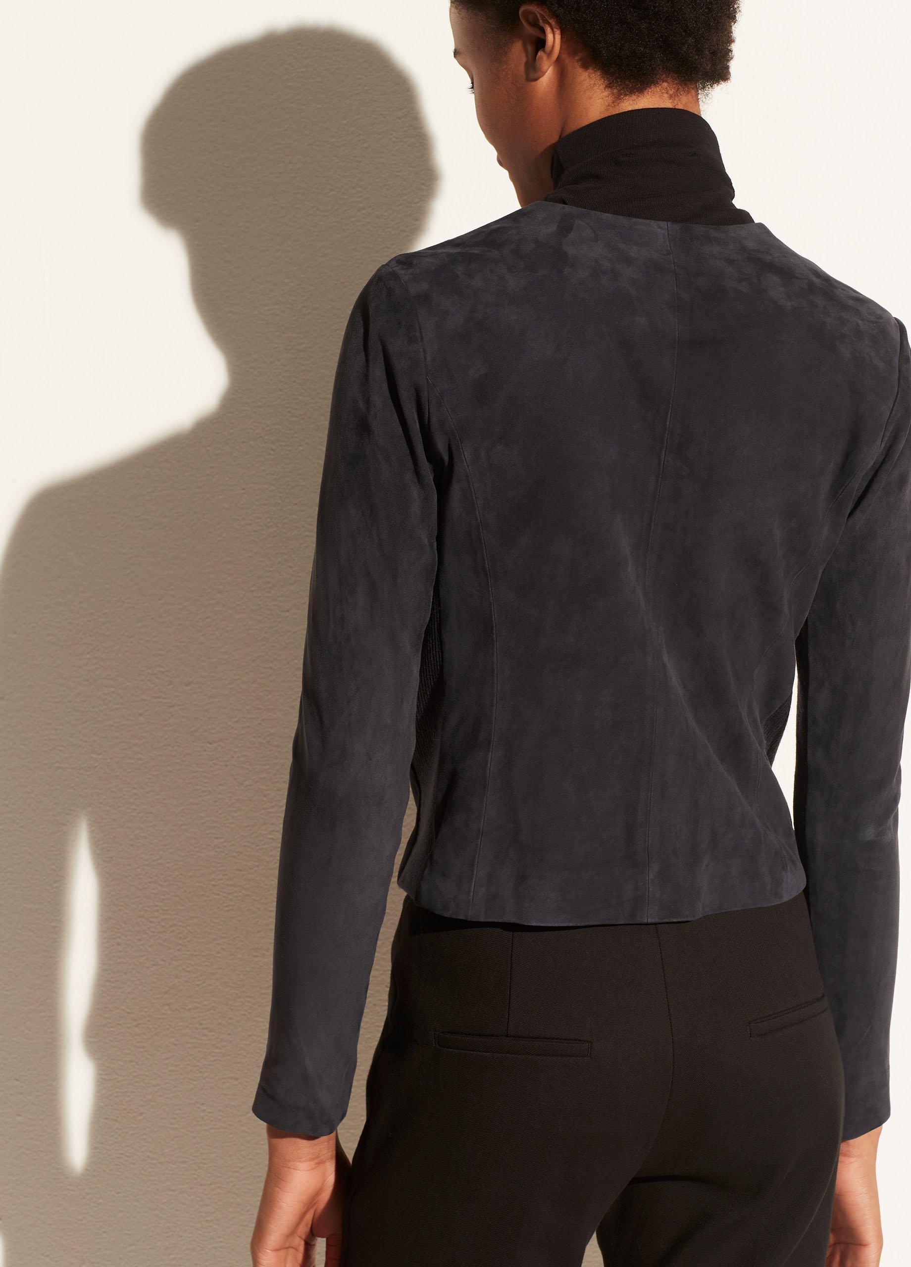 Rib Panel Suede Jacket image number 3