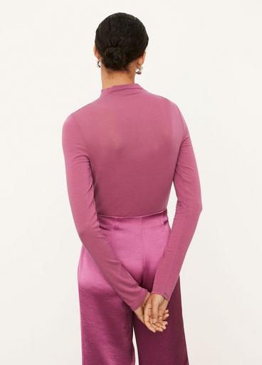 Double Layer Mock Neck Long Sleeve image number 3