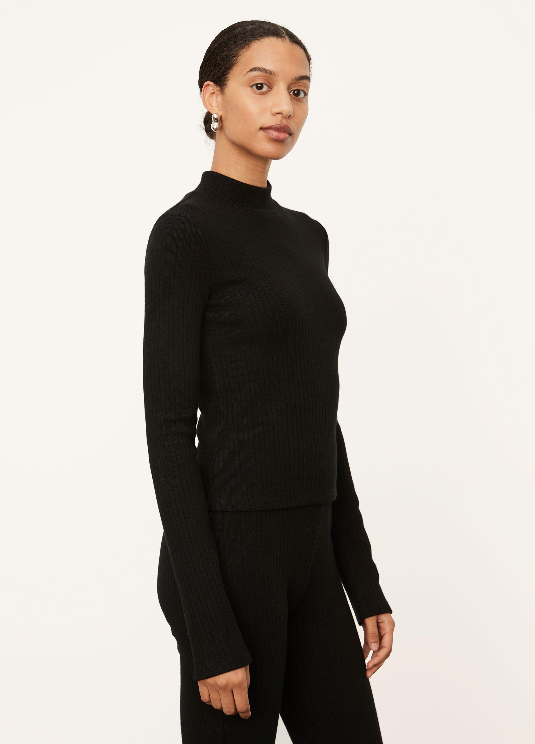 Long Sleeve Rib Mock Neck image number 2