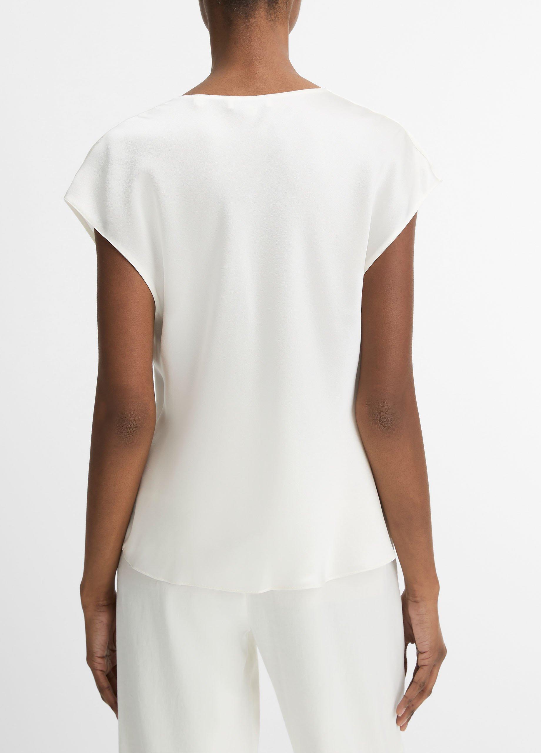 Silk Cowl-Neck Blouse image number 2