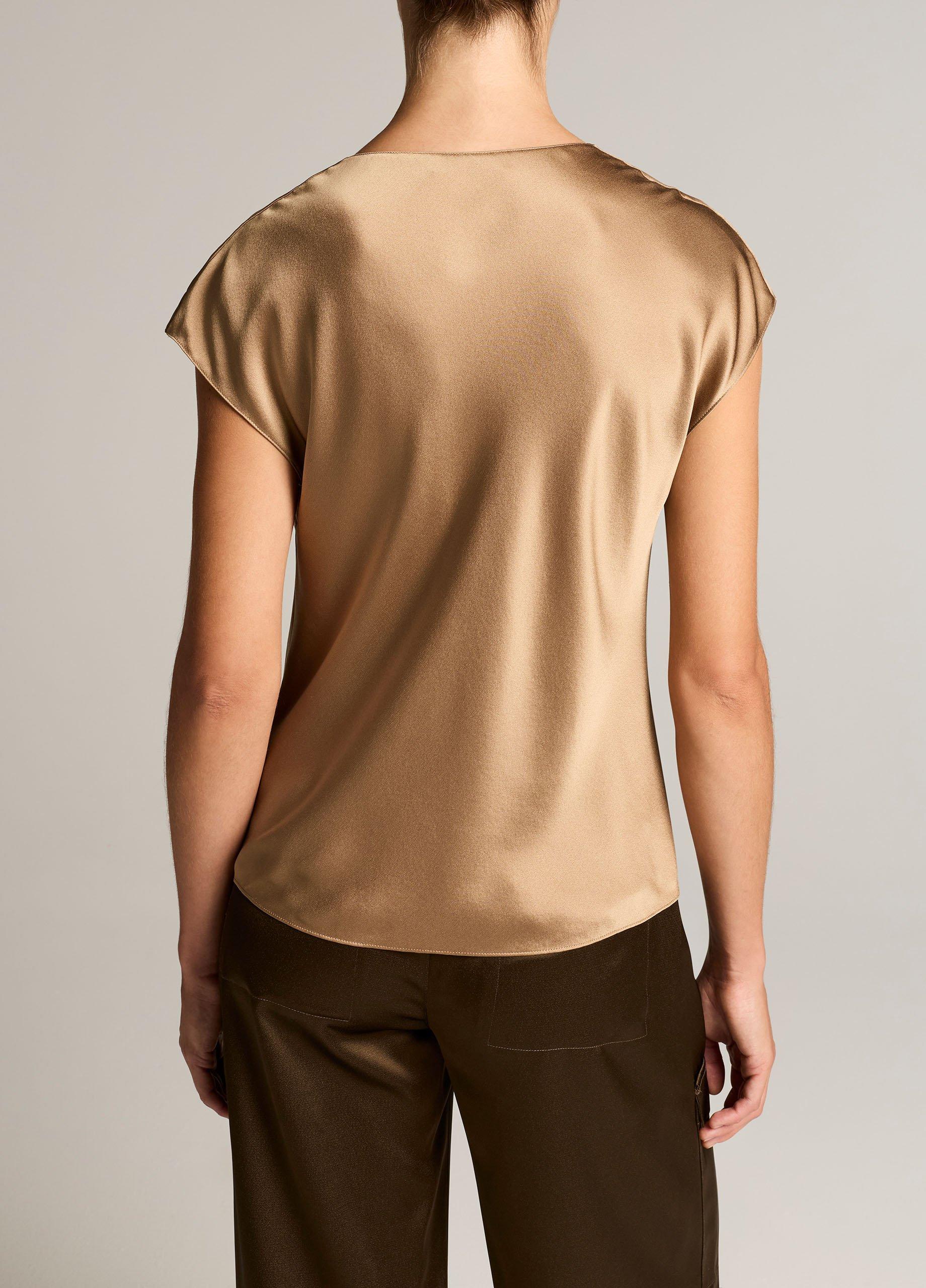 Silk Cowl-Neck Blouse image number 2
