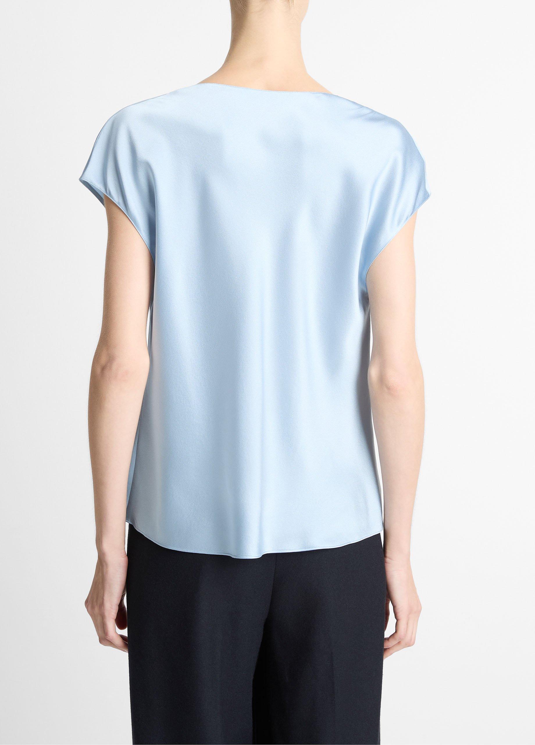 Silk Cowl-Neck Blouse image number 2