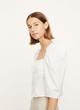Draped Long Sleeve Square Neck Top image number 2