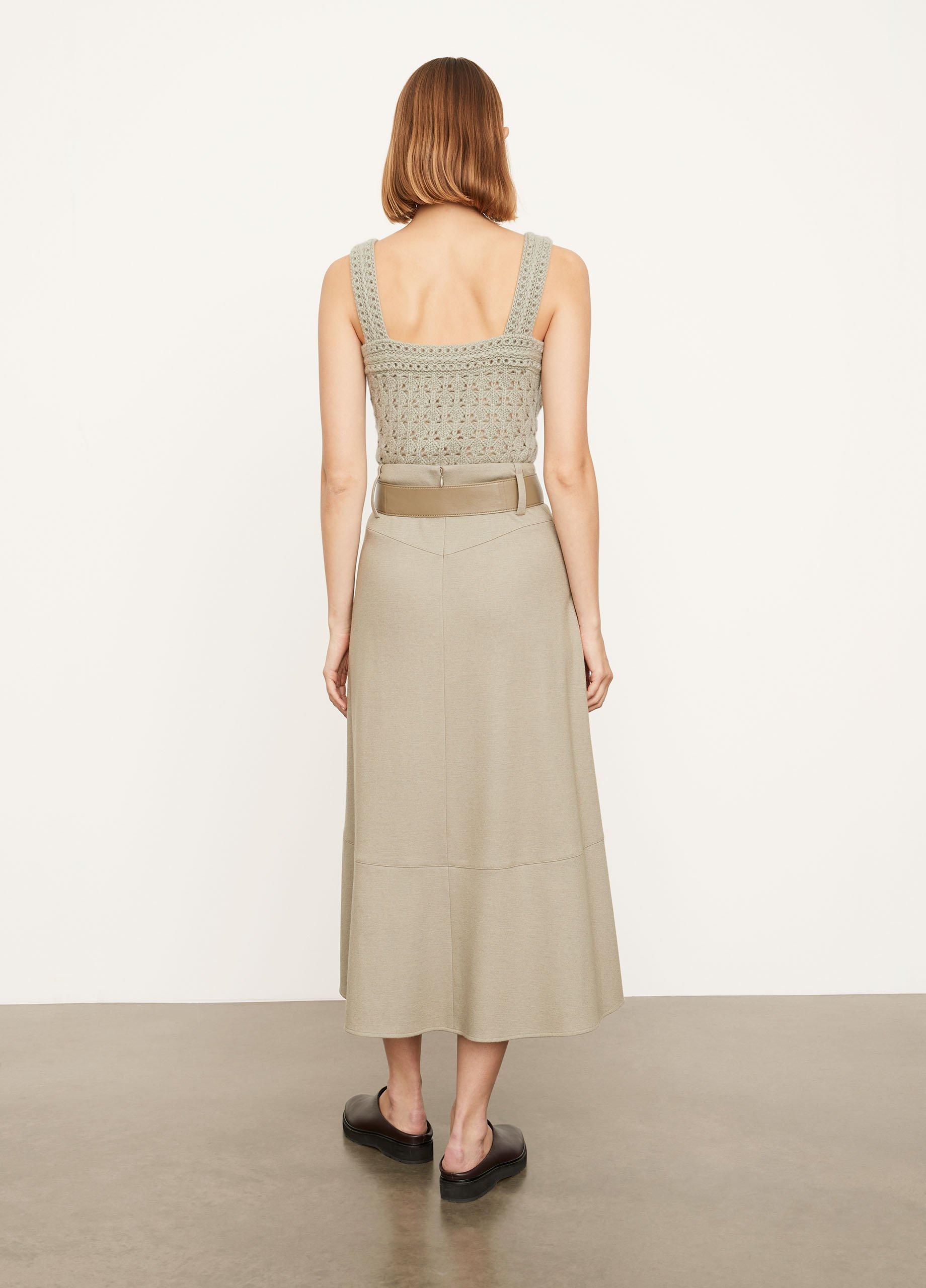 Cozy Belted Paneled Skirt image number 3