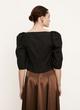 Draped Long Sleeve Square Neck Top image number 3