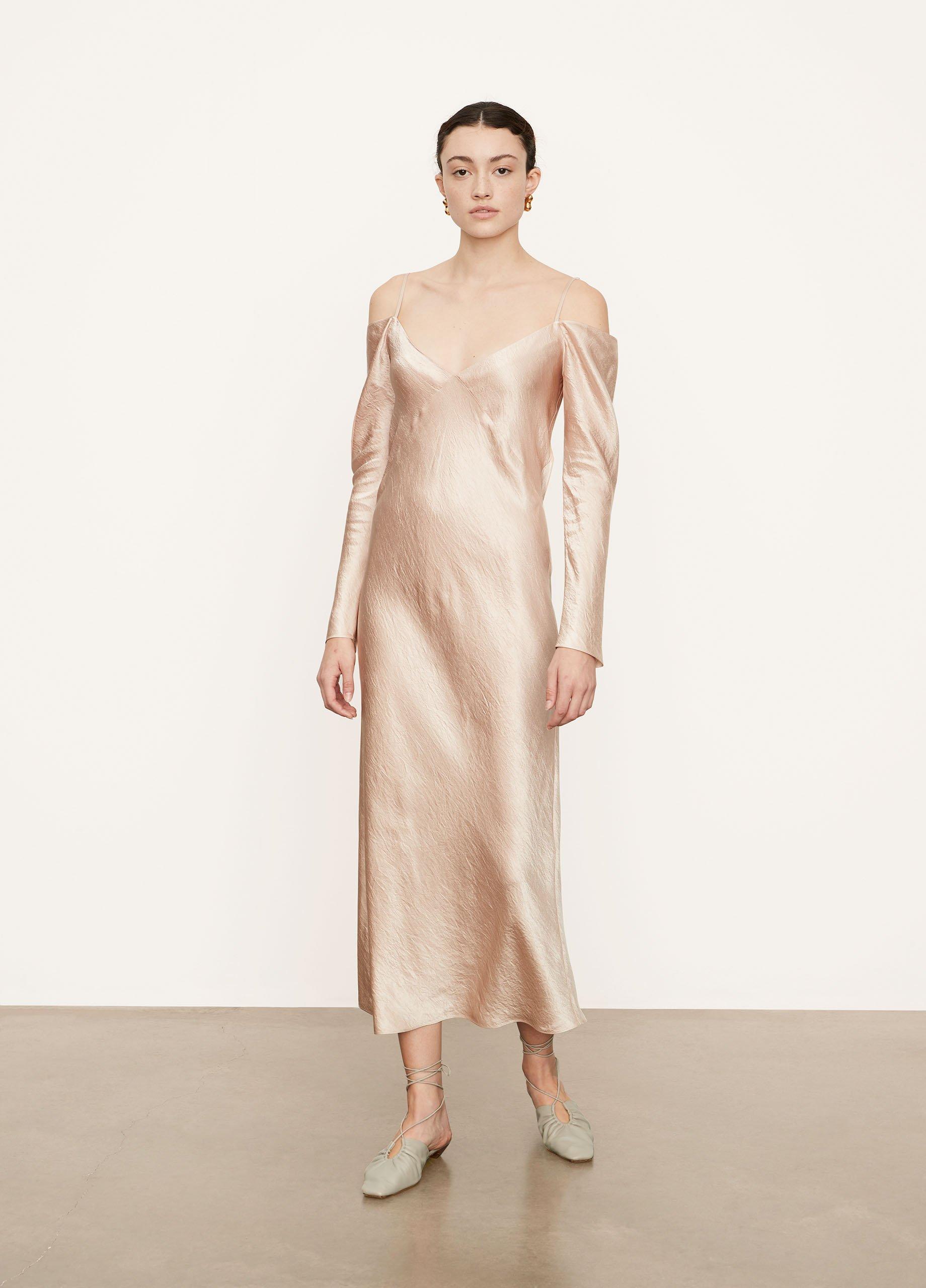 Draped Sleeve Slip Dress image number 0