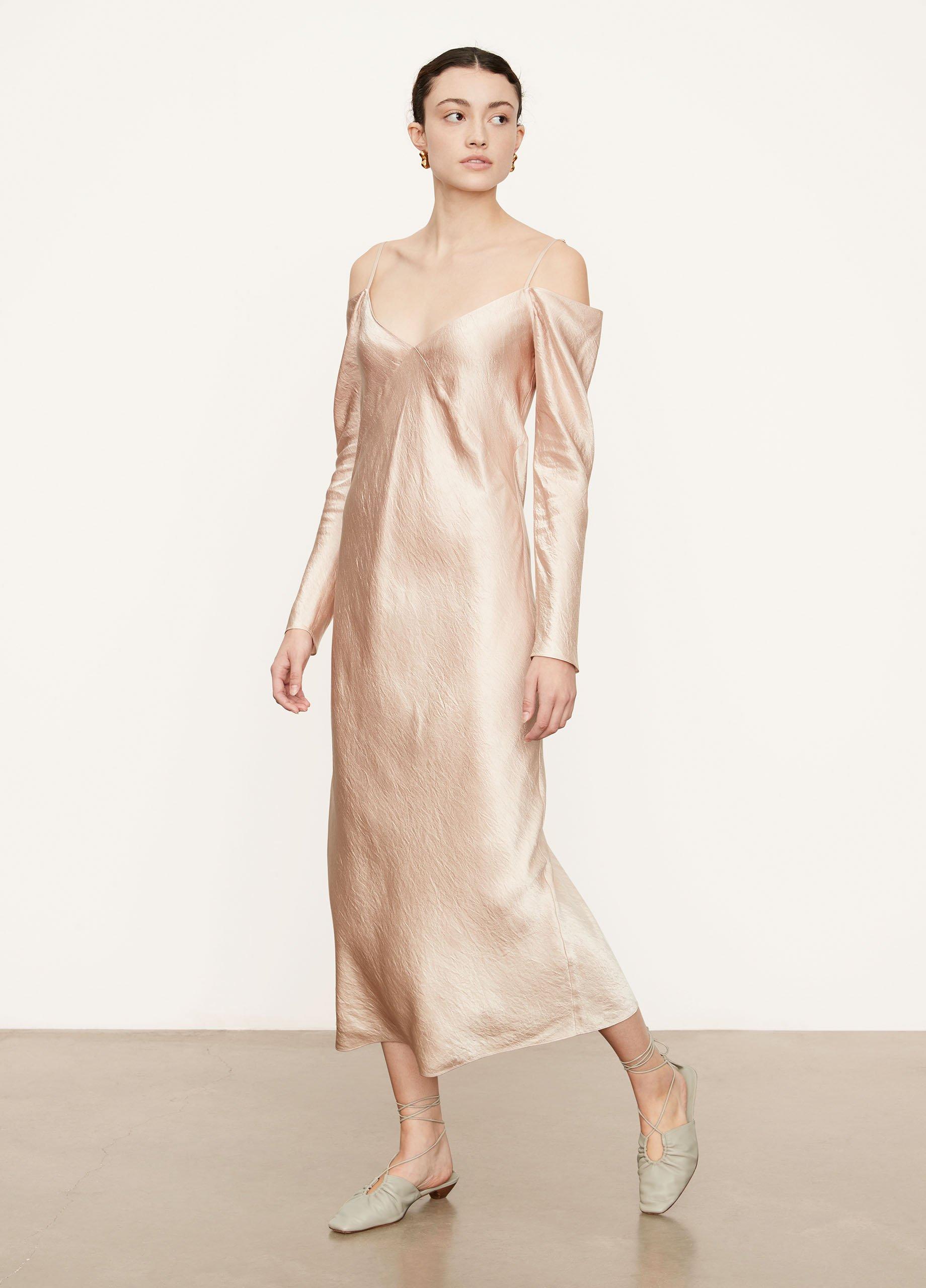 Draped Sleeve Slip Dress image number 2