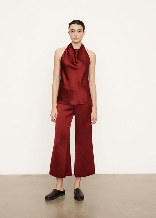 Satin Wide Flare Pant