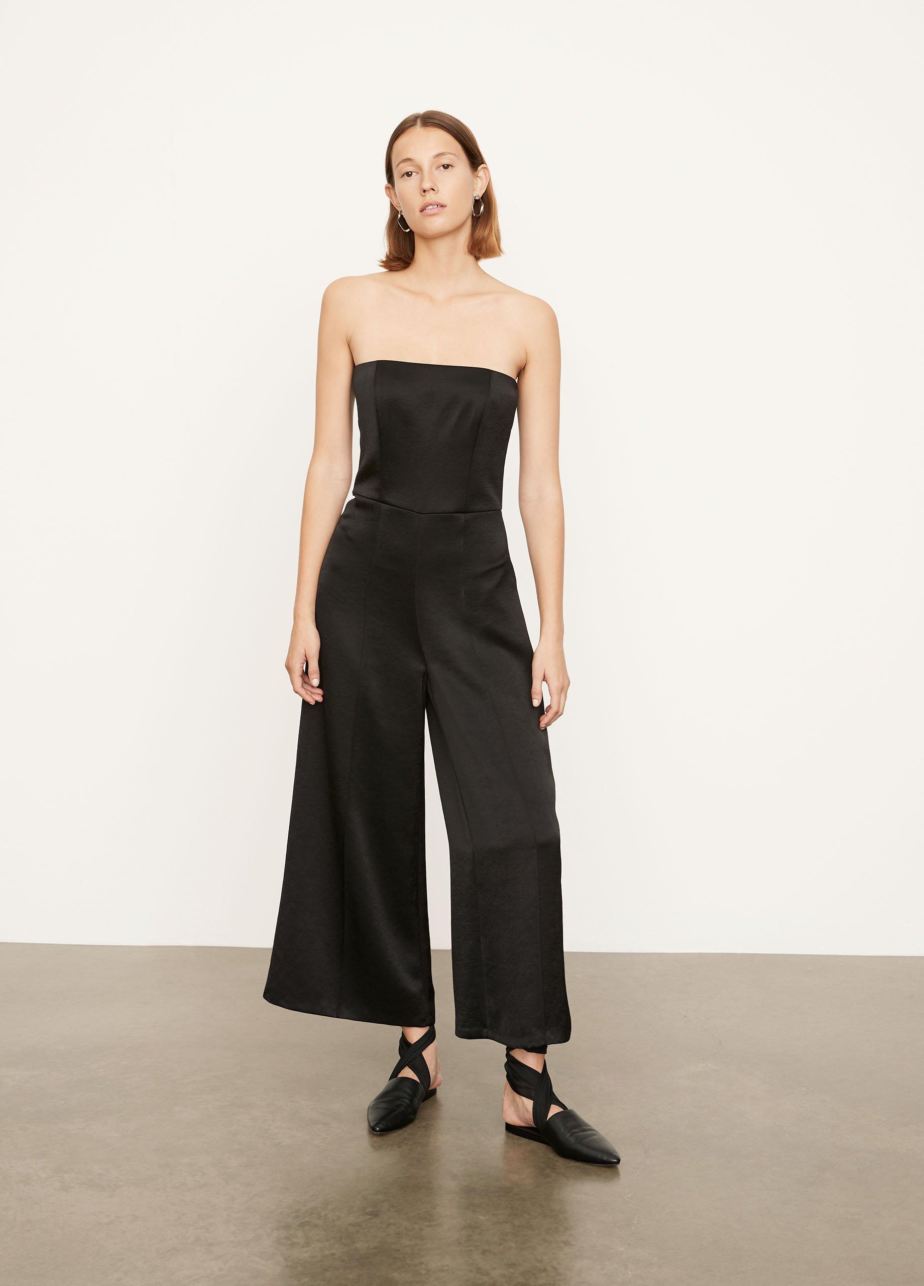 Strapless Satin Jumpsuit image number 0