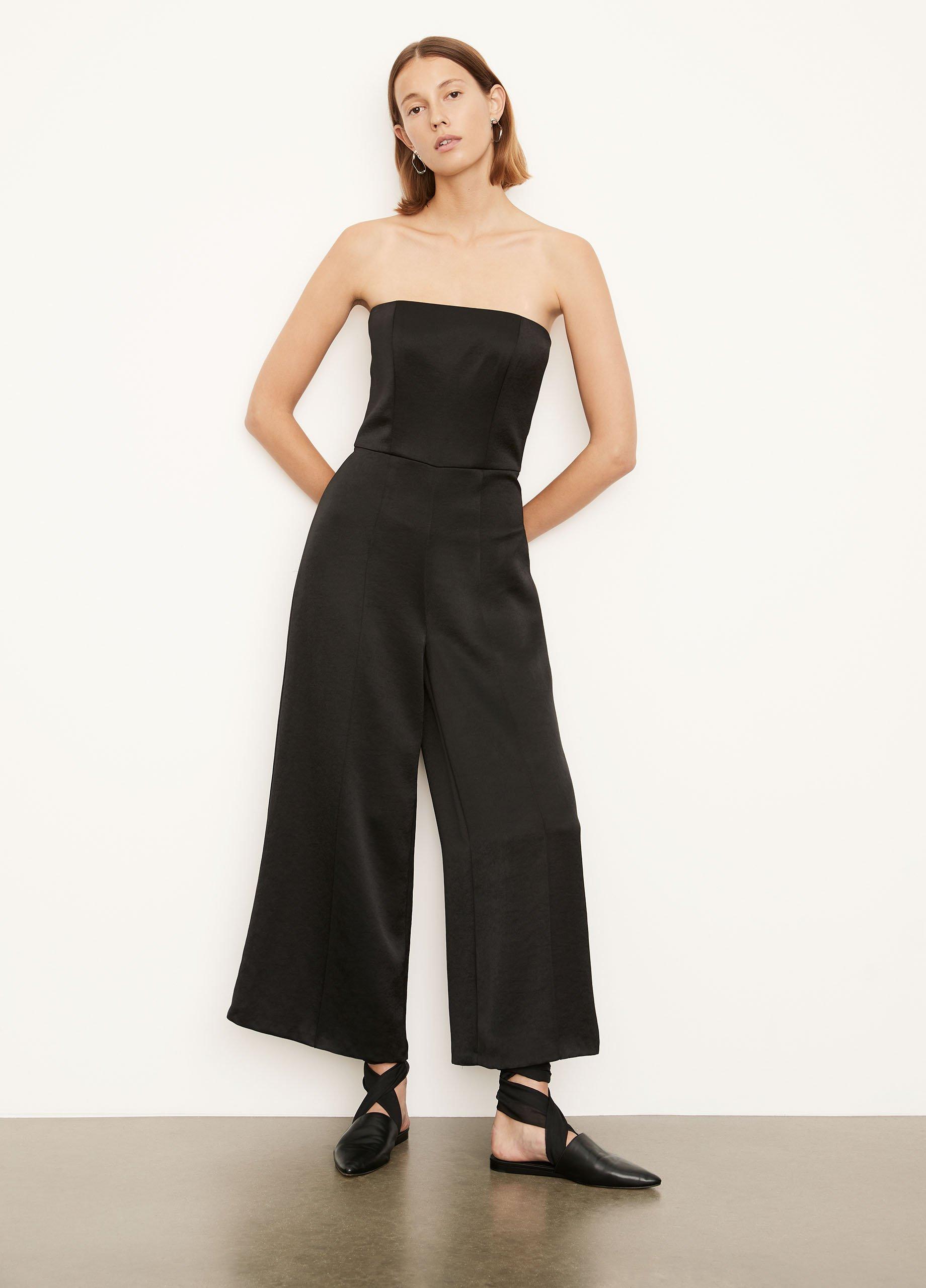 Strapless Satin Jumpsuit image number 1