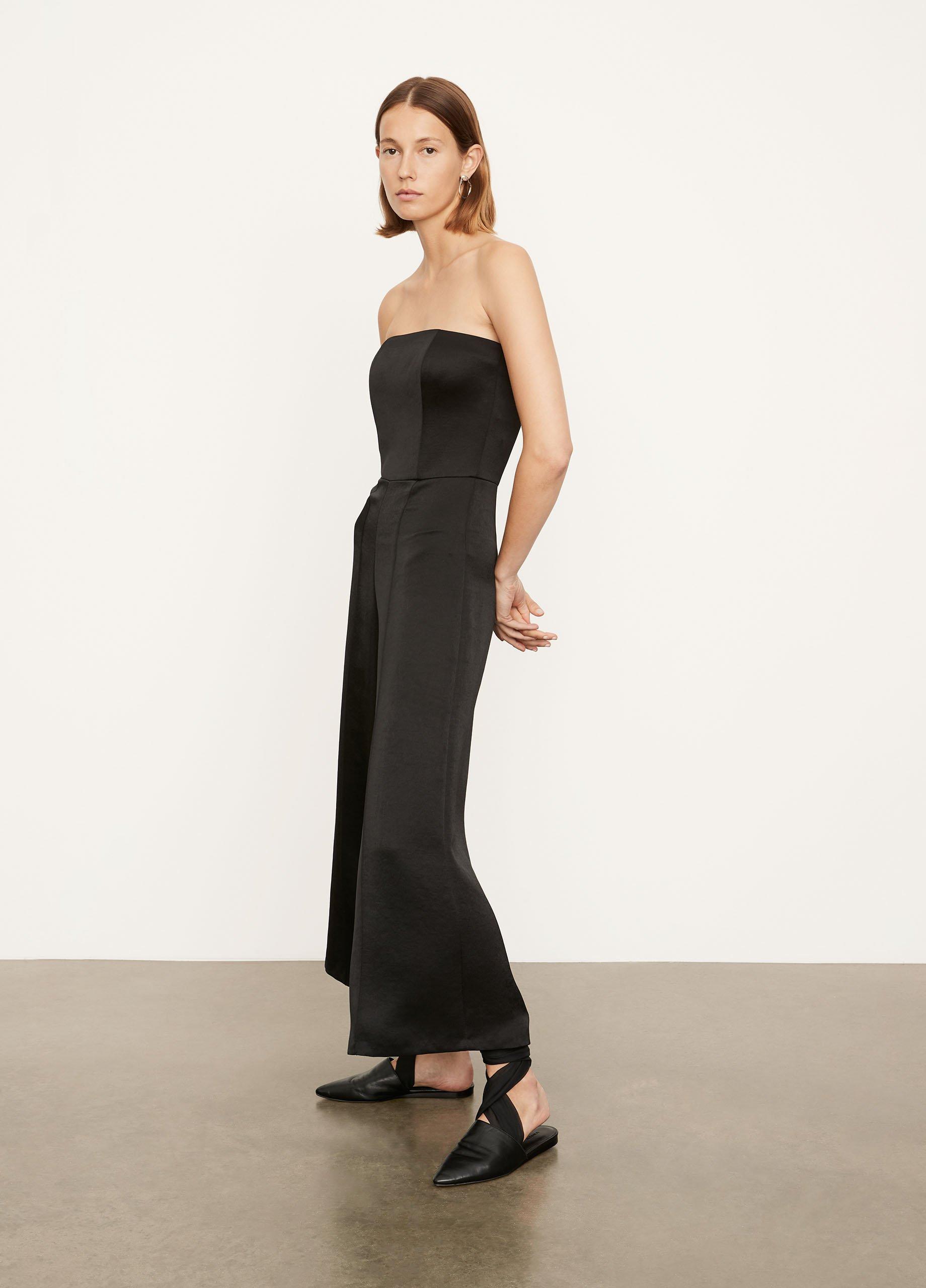 Strapless Satin Jumpsuit image number 2