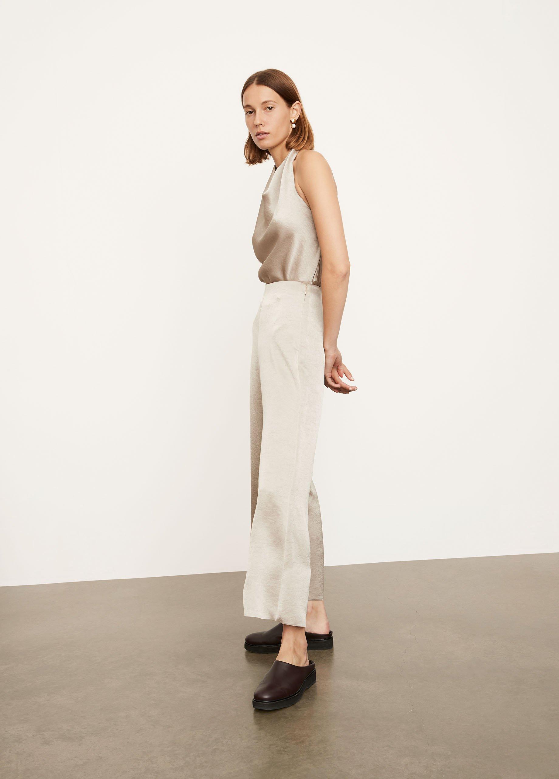 Satin Wide Flare Pant image number 2