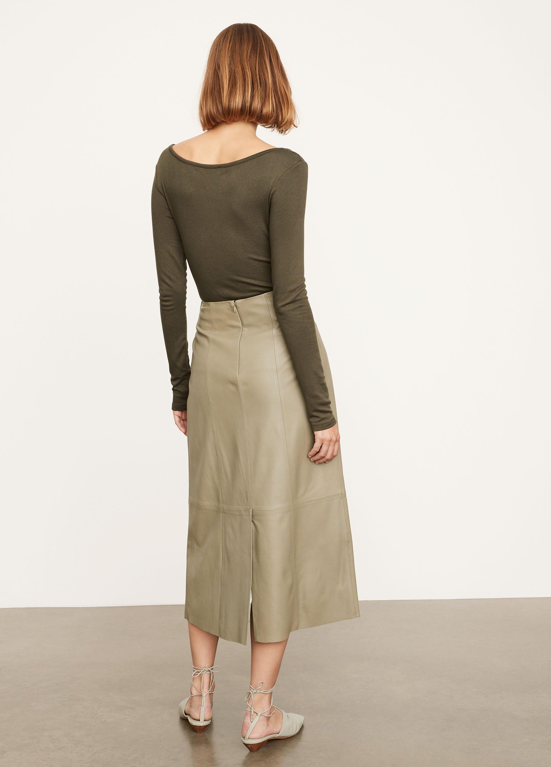 Wavy Buckle Midi Skirt image number 3