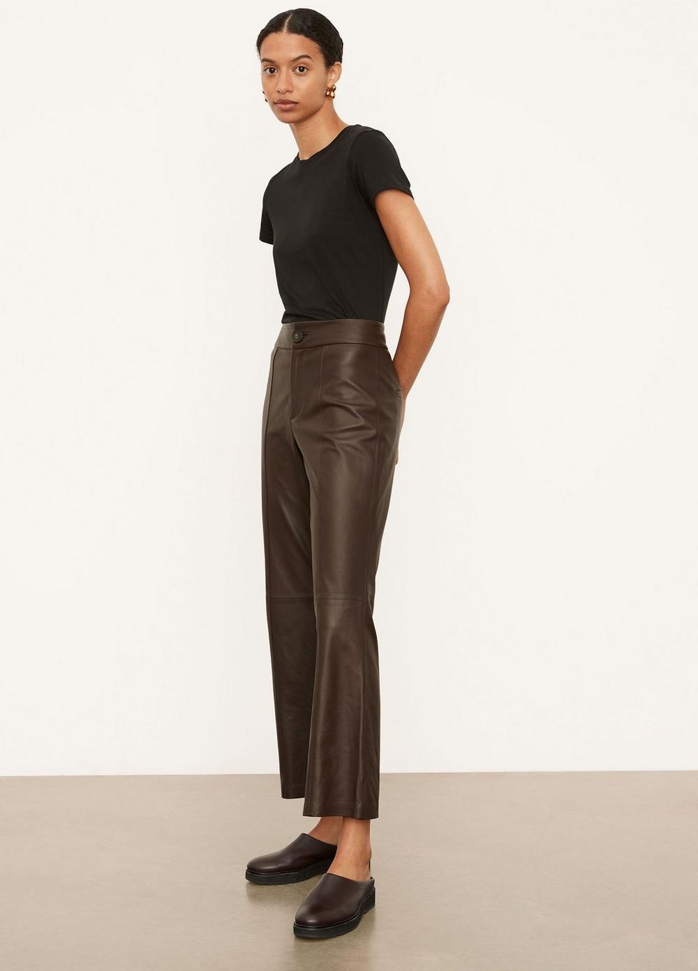 Leather Flare Pant