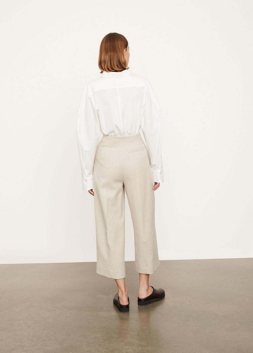 Side Button Crop Wide Pant for Women | Vince