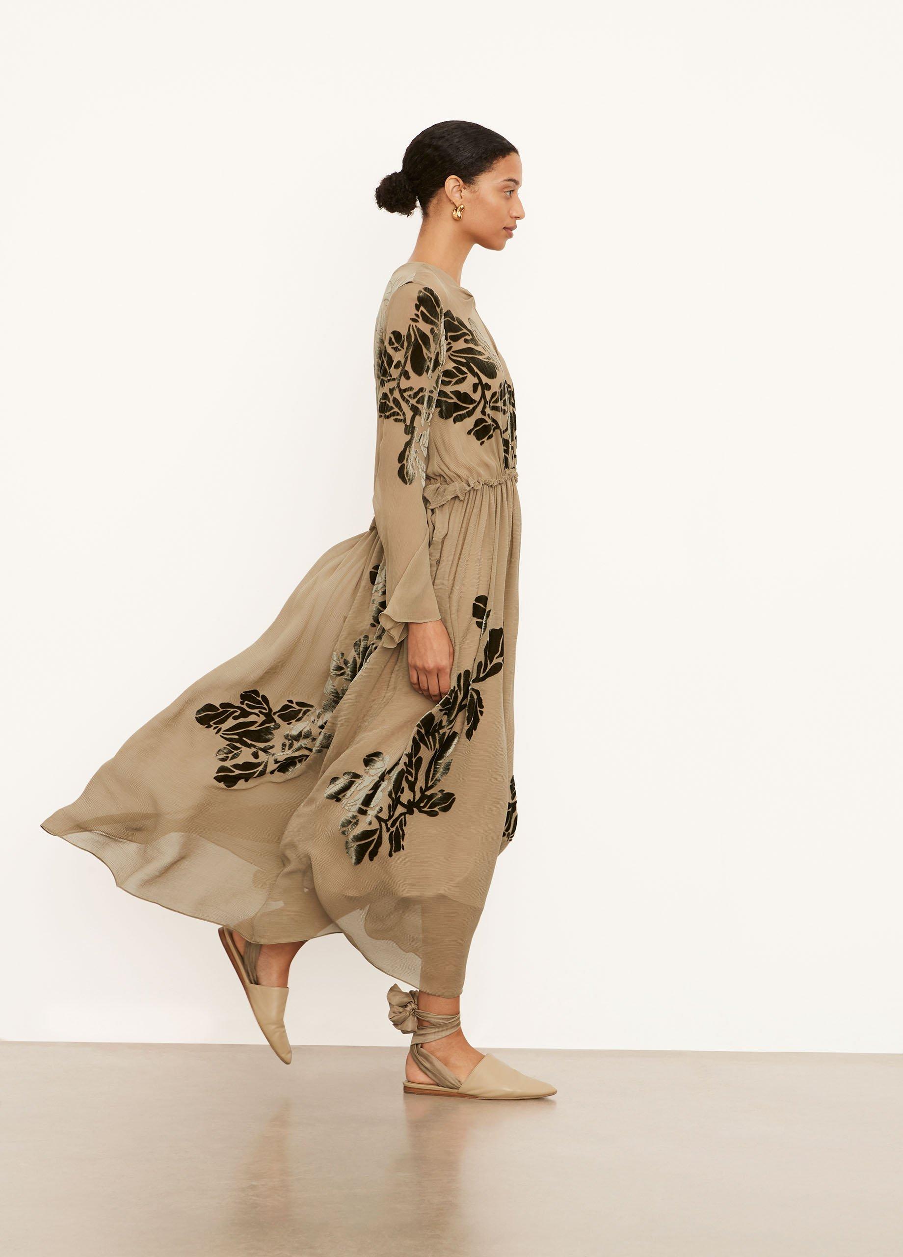 Long Sleeve Burnout Dress image number 2