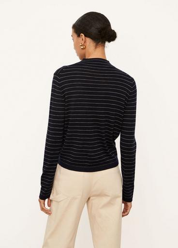 Striped Saddle Sleeve Pullover image number 3