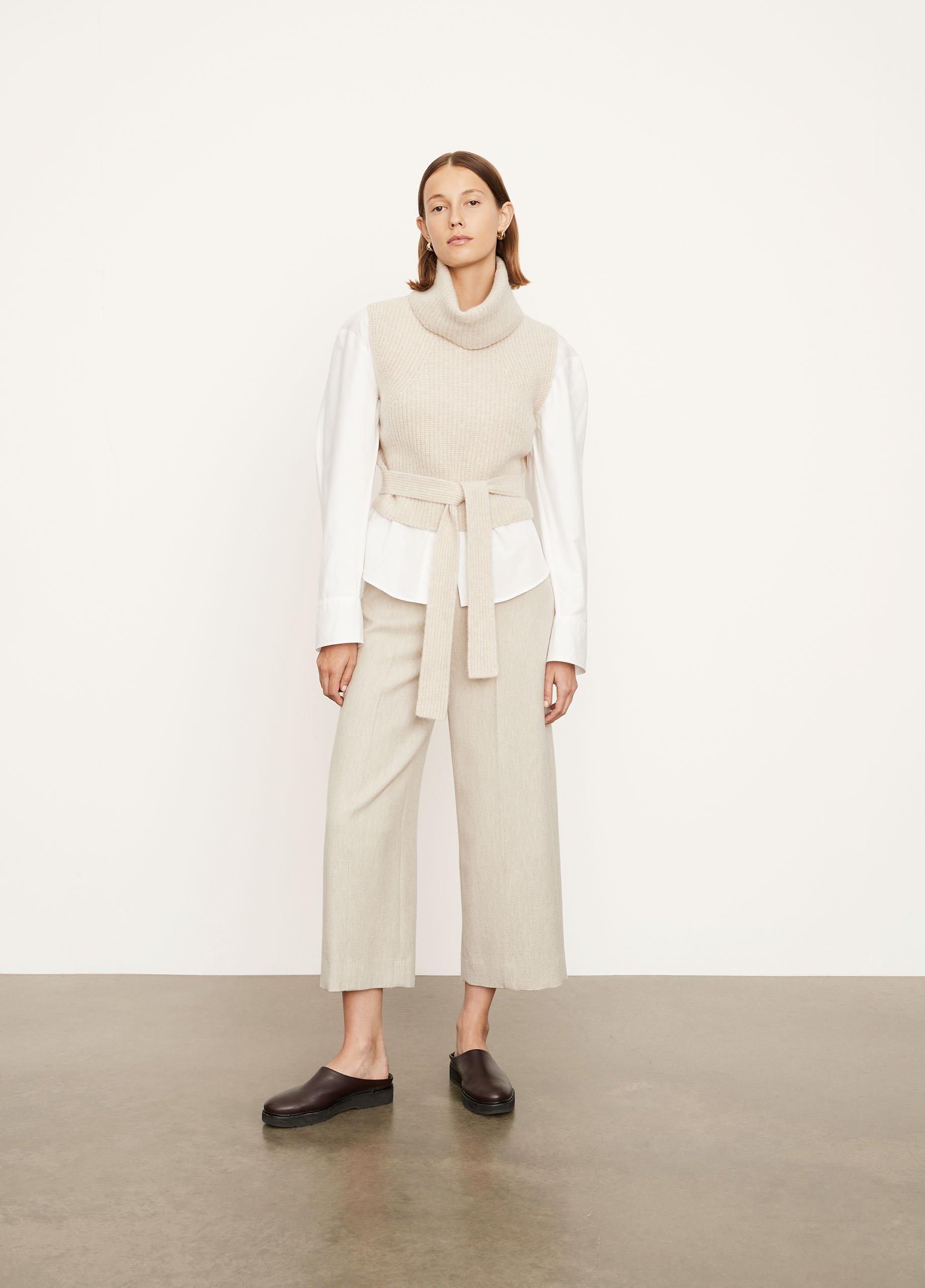 Pointelle Turtleneck Shell image number 0