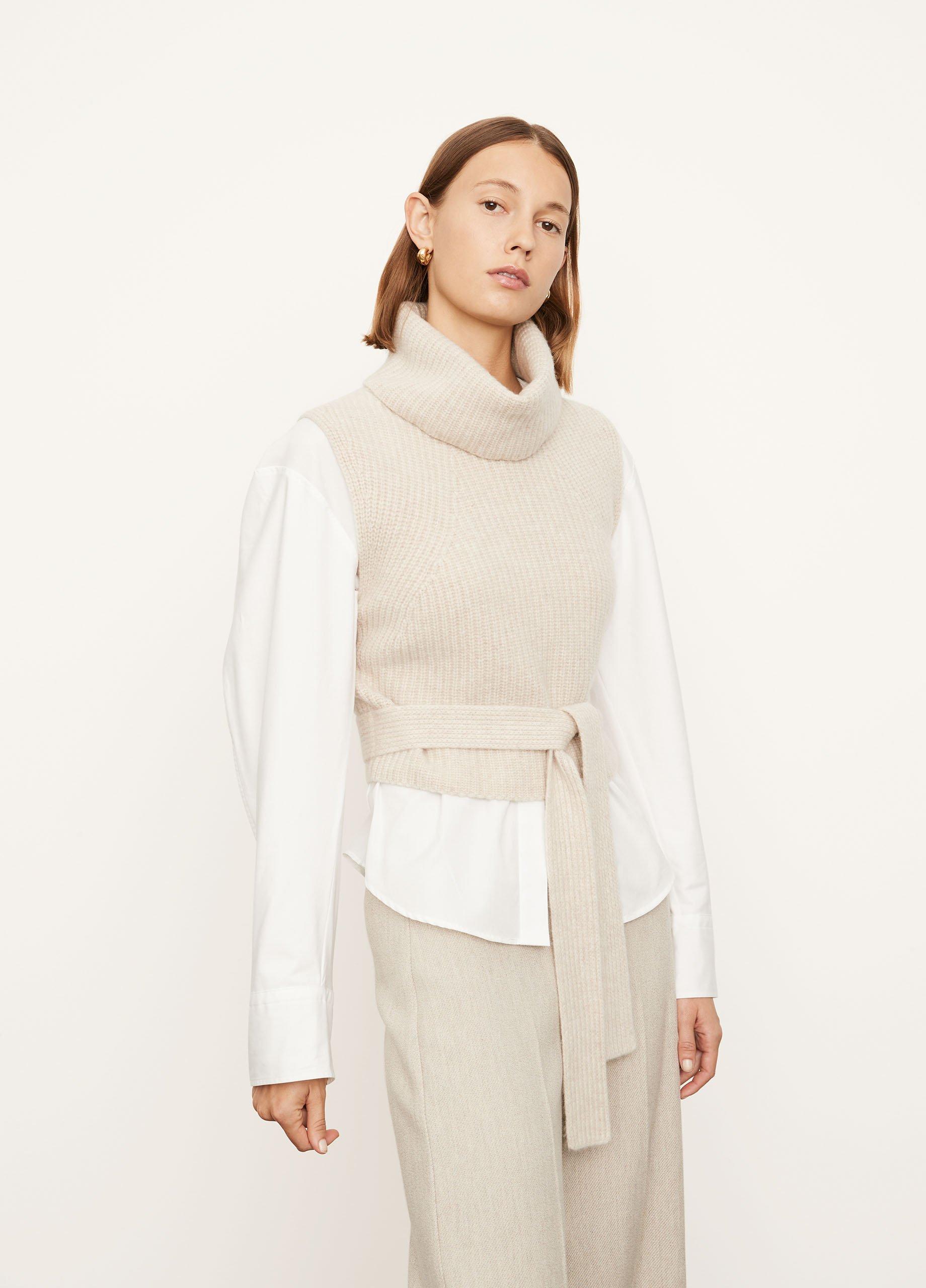 Pointelle Turtleneck Shell image number 2