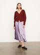 Cashmere Ribbed Open Neck Cardigan image number 0