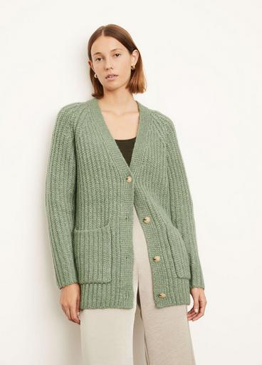 Ribbed Pocket Cardigan in Vince Products Women