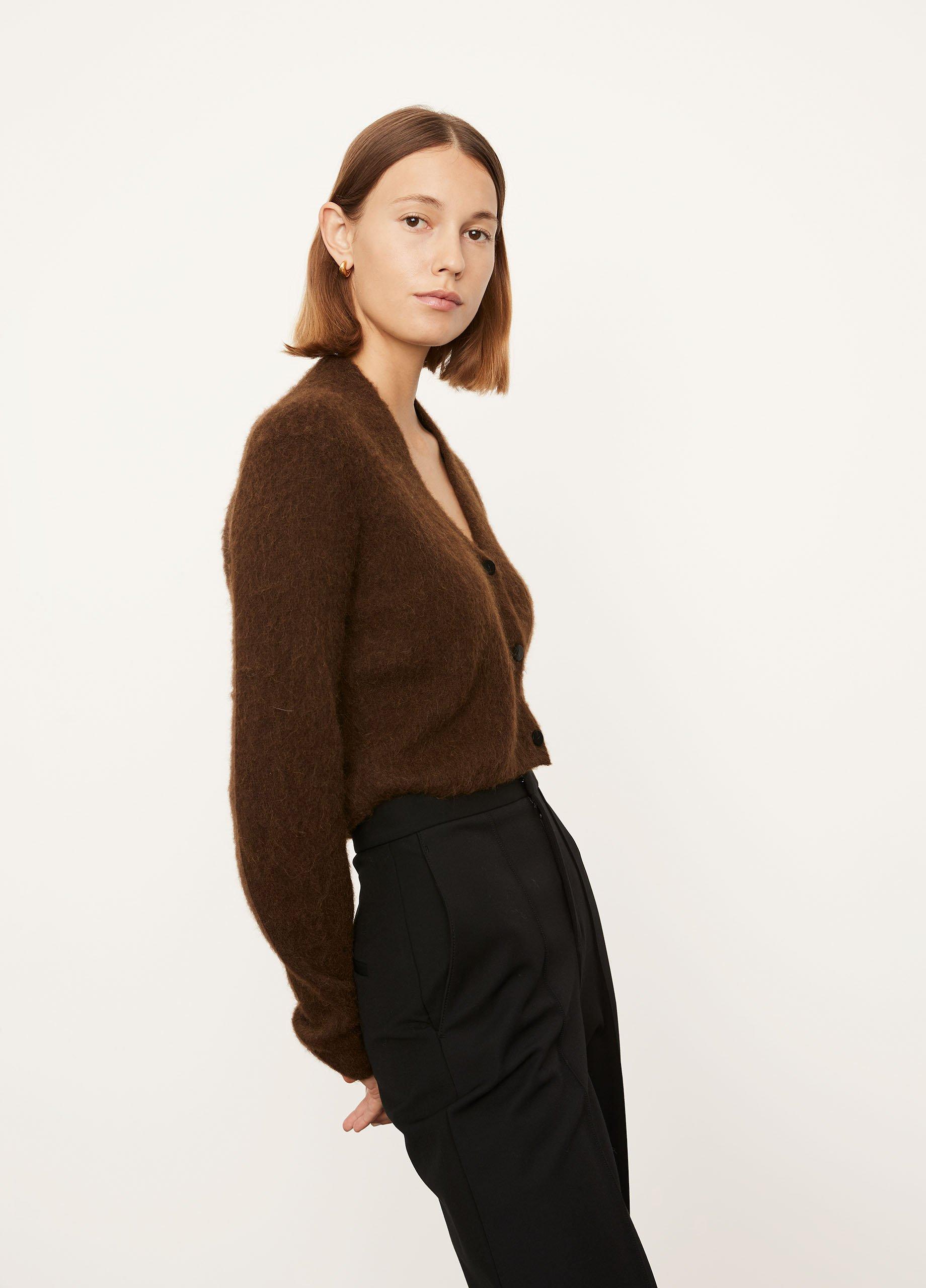 Brushed Shrunken Cardigan image number 2