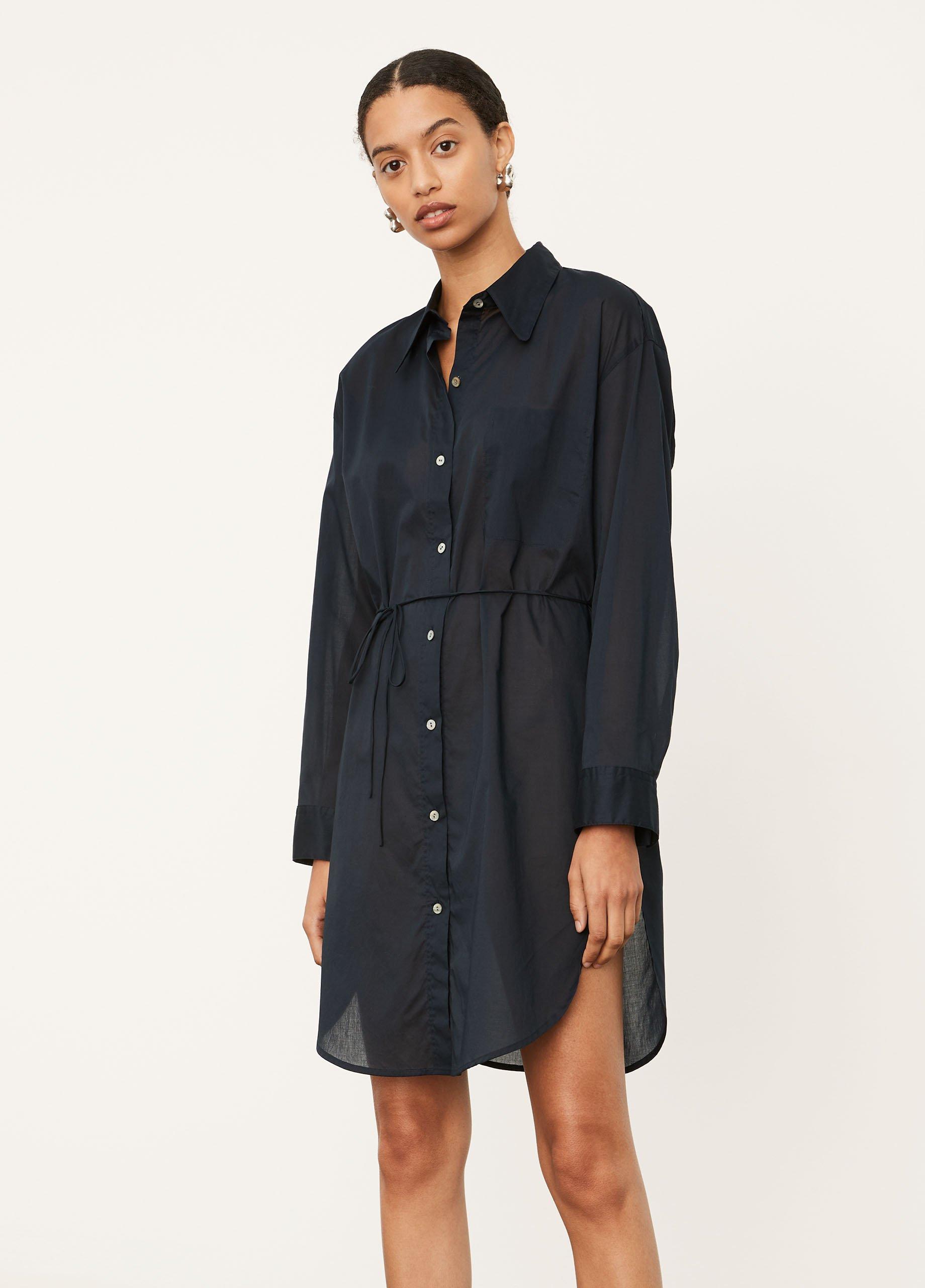 Relaxed Long Sleeve Shirt Dress image number 1