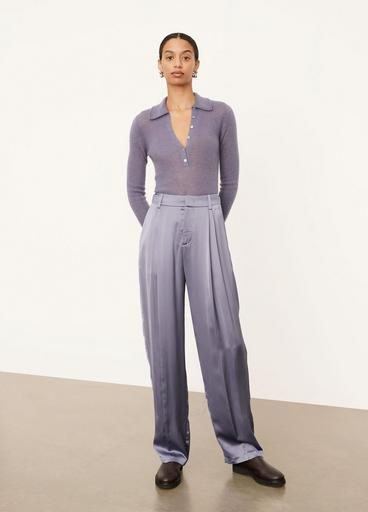 Pleat Front Shiny Pant image number 1