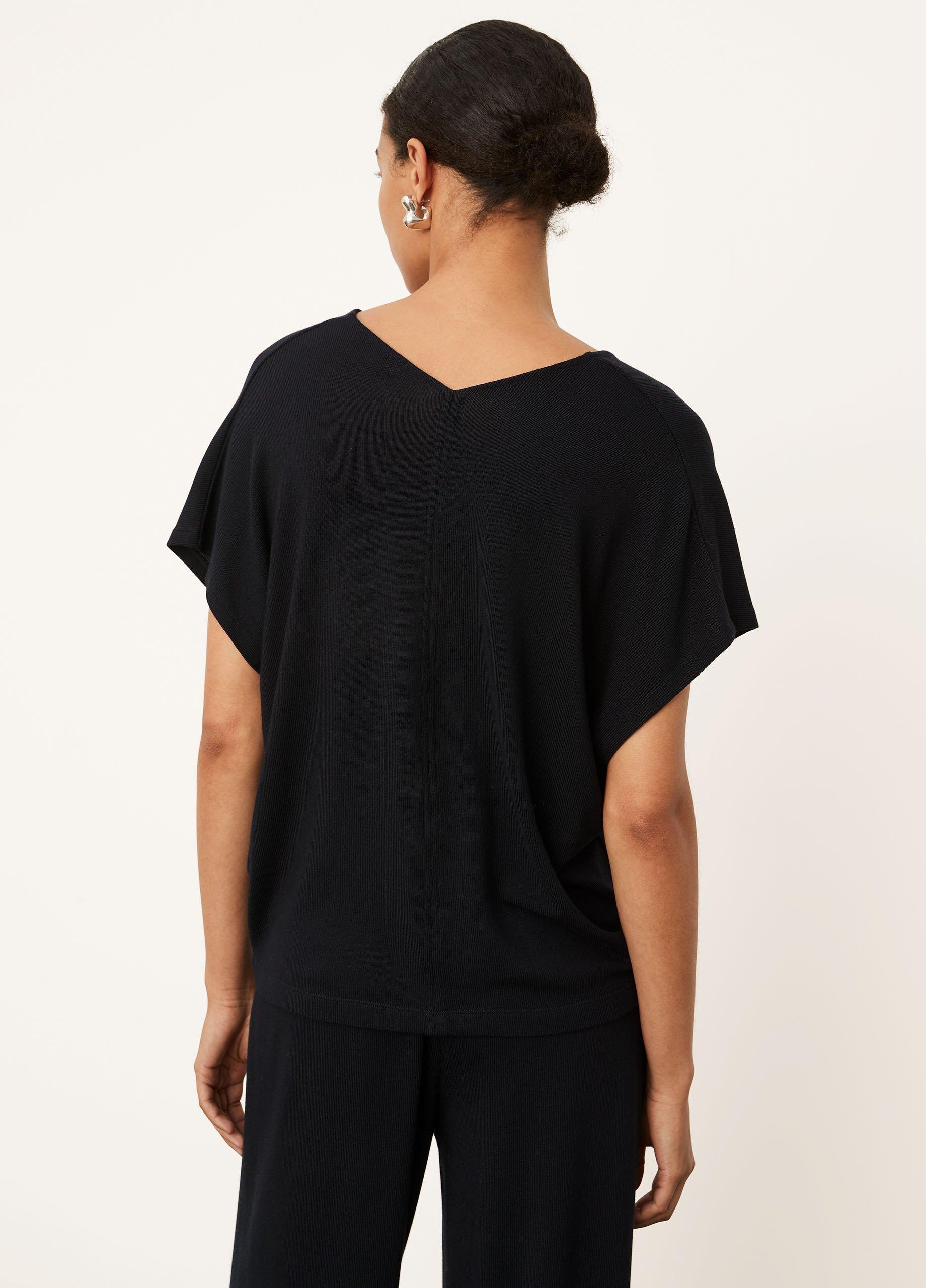 vince double v neck popover dress