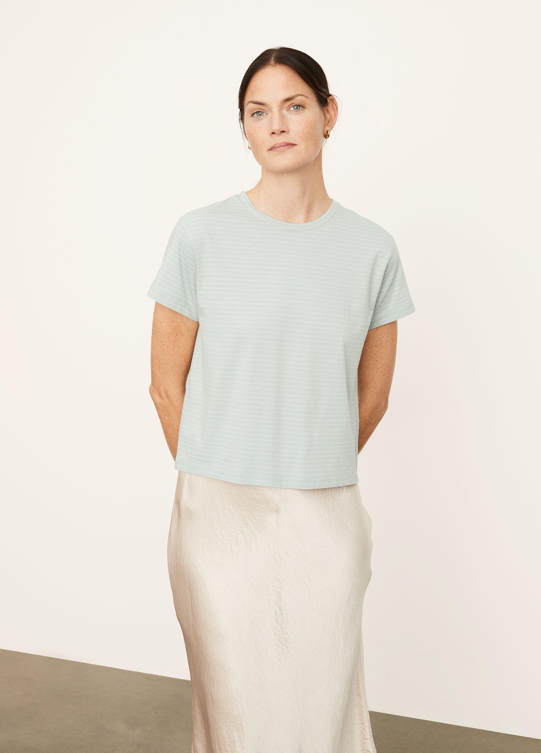 Neppy Stripe Short Sleeve Shrunken Crew image number 1