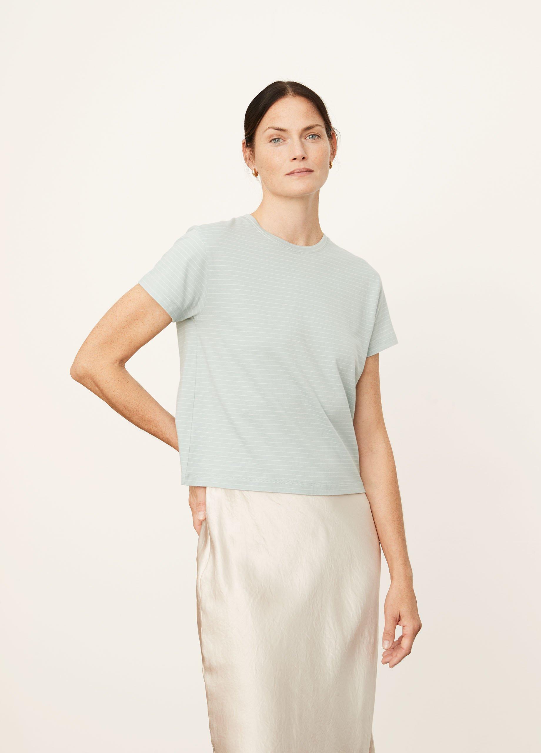 Neppy Stripe Short Sleeve Shrunken Crew image number 2