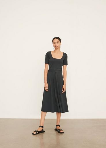 Short Sleeve Square-Neck Dress image number 0