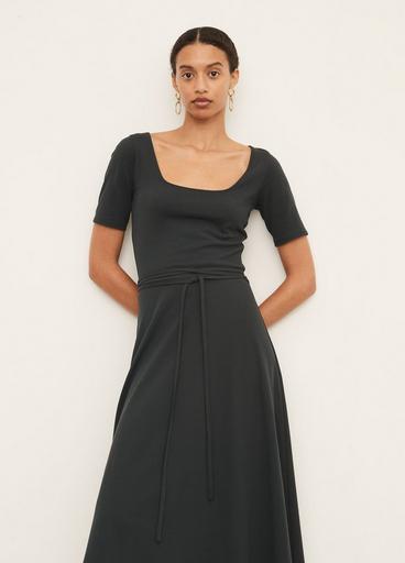 Short Sleeve Square-Neck Dress image number 1
