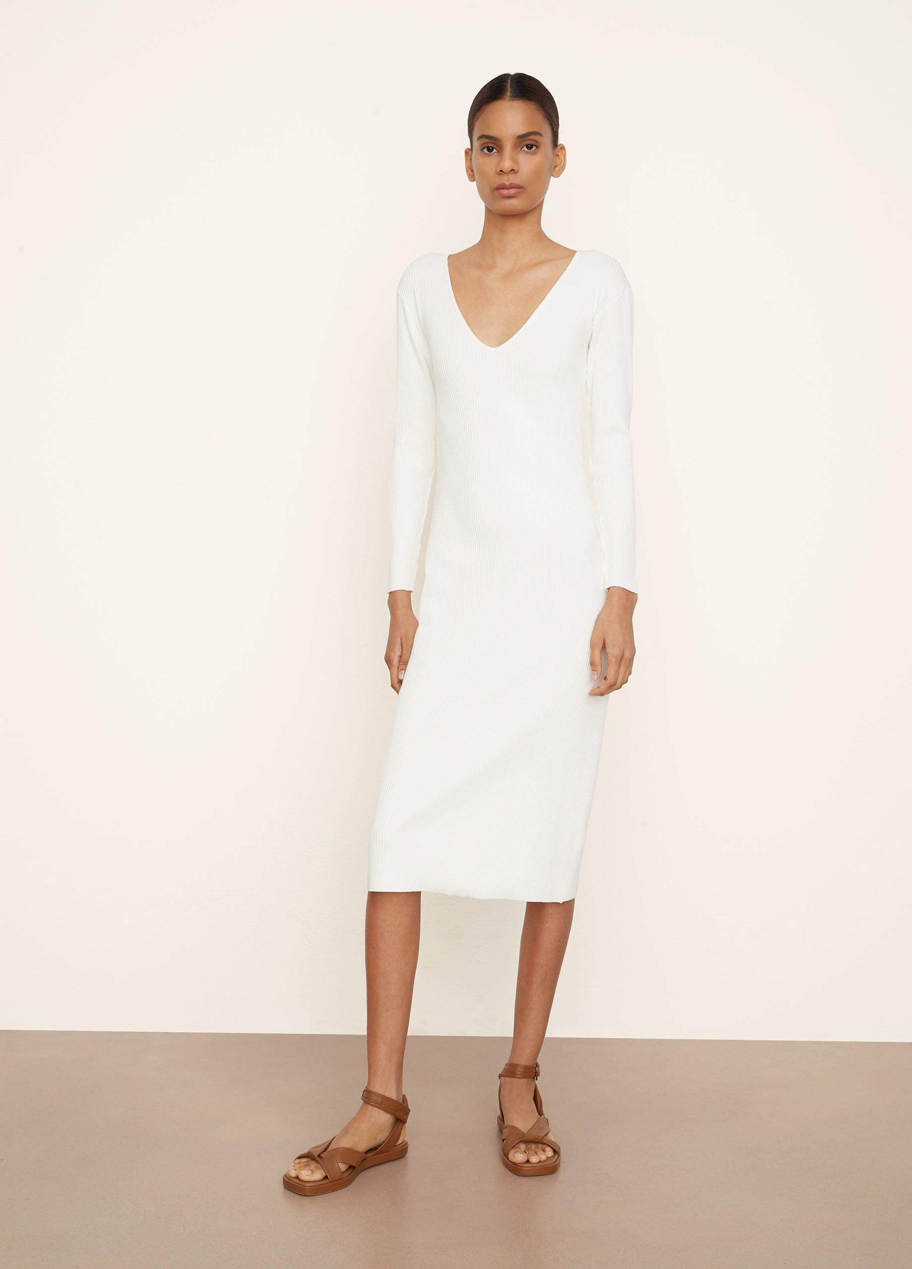 Vince deep v shop neck raglan dress