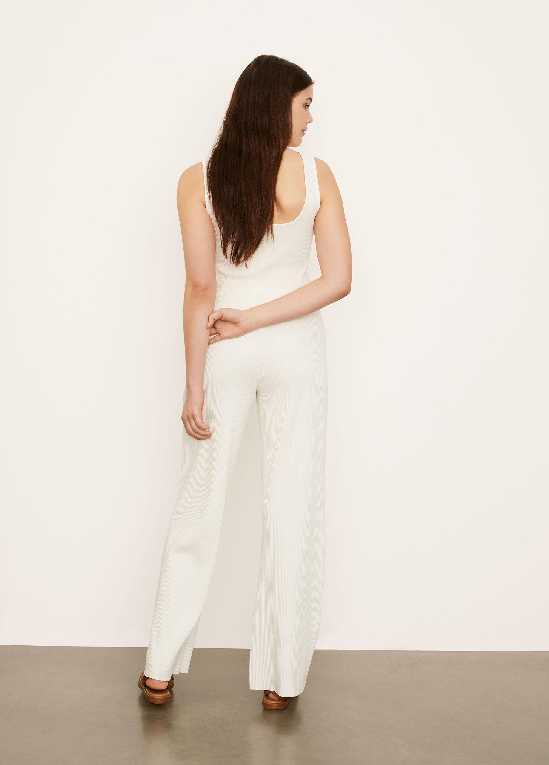 Wide-Leg Rib Pant image number 3