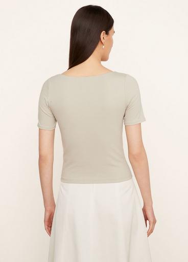 Short Sleeve Square Neck Tee image number 3