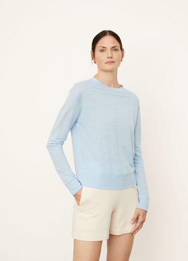 Linen Long Sleeve Pullover Tee image number 2