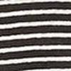Striped Linen Elbow Sleeve Crew Neck Tee