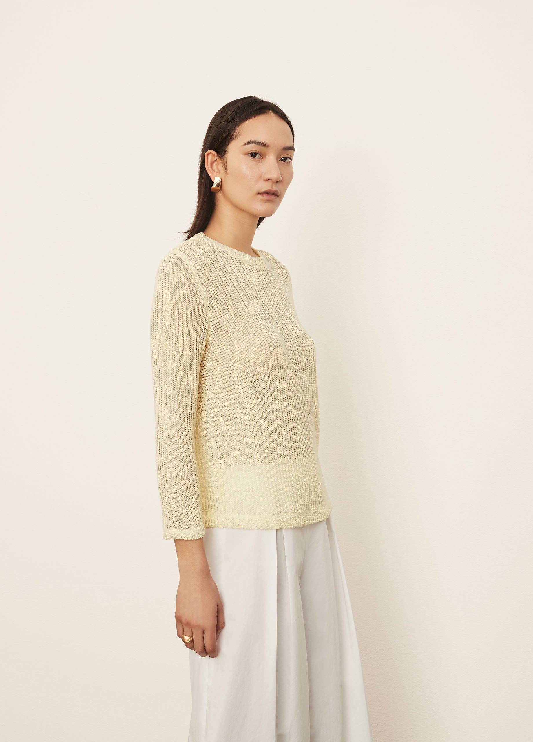 Bracelet Sleeve Crew Neck Sweater image number 2