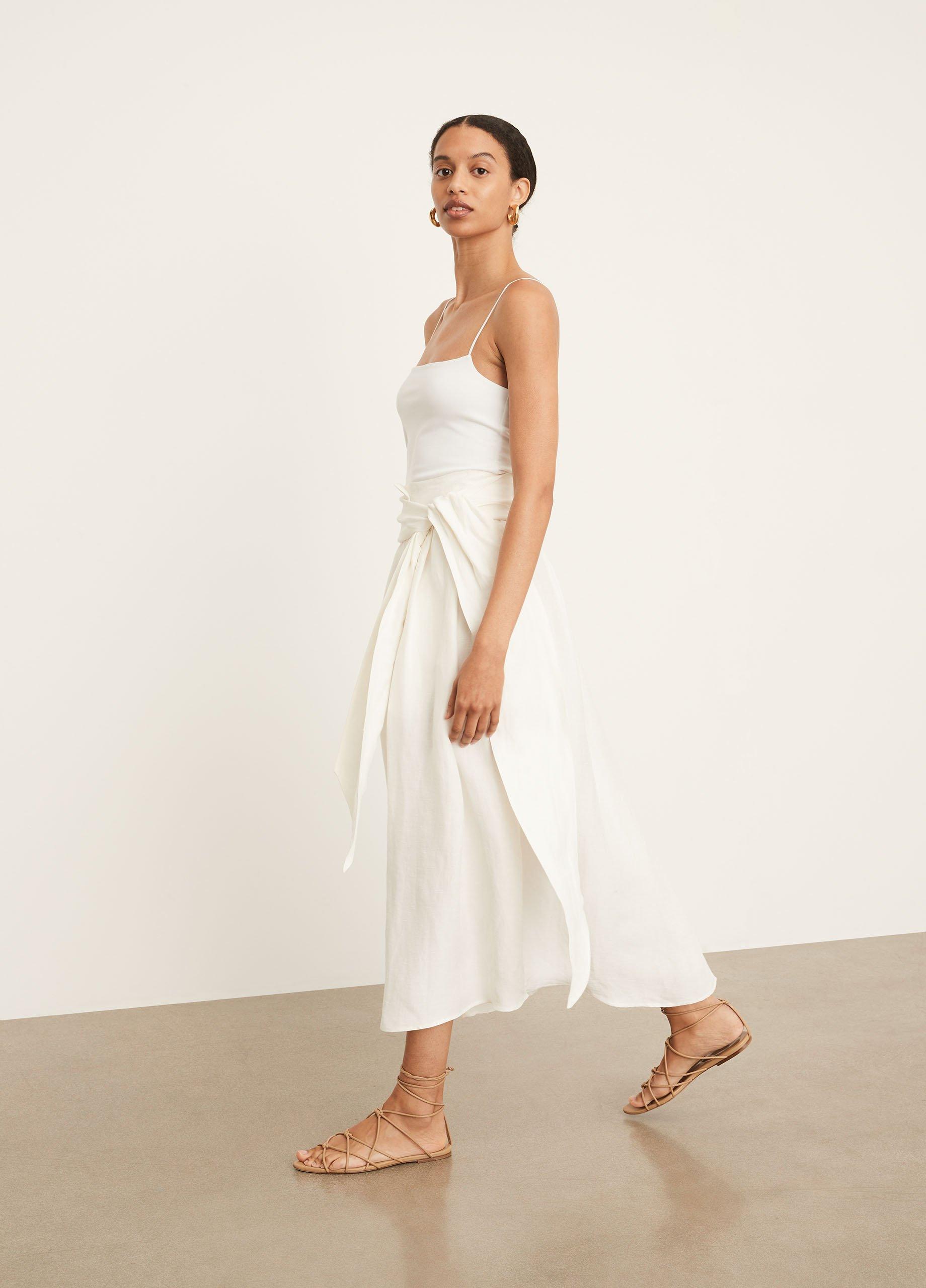 Belted Button-Front Skirt image number 2