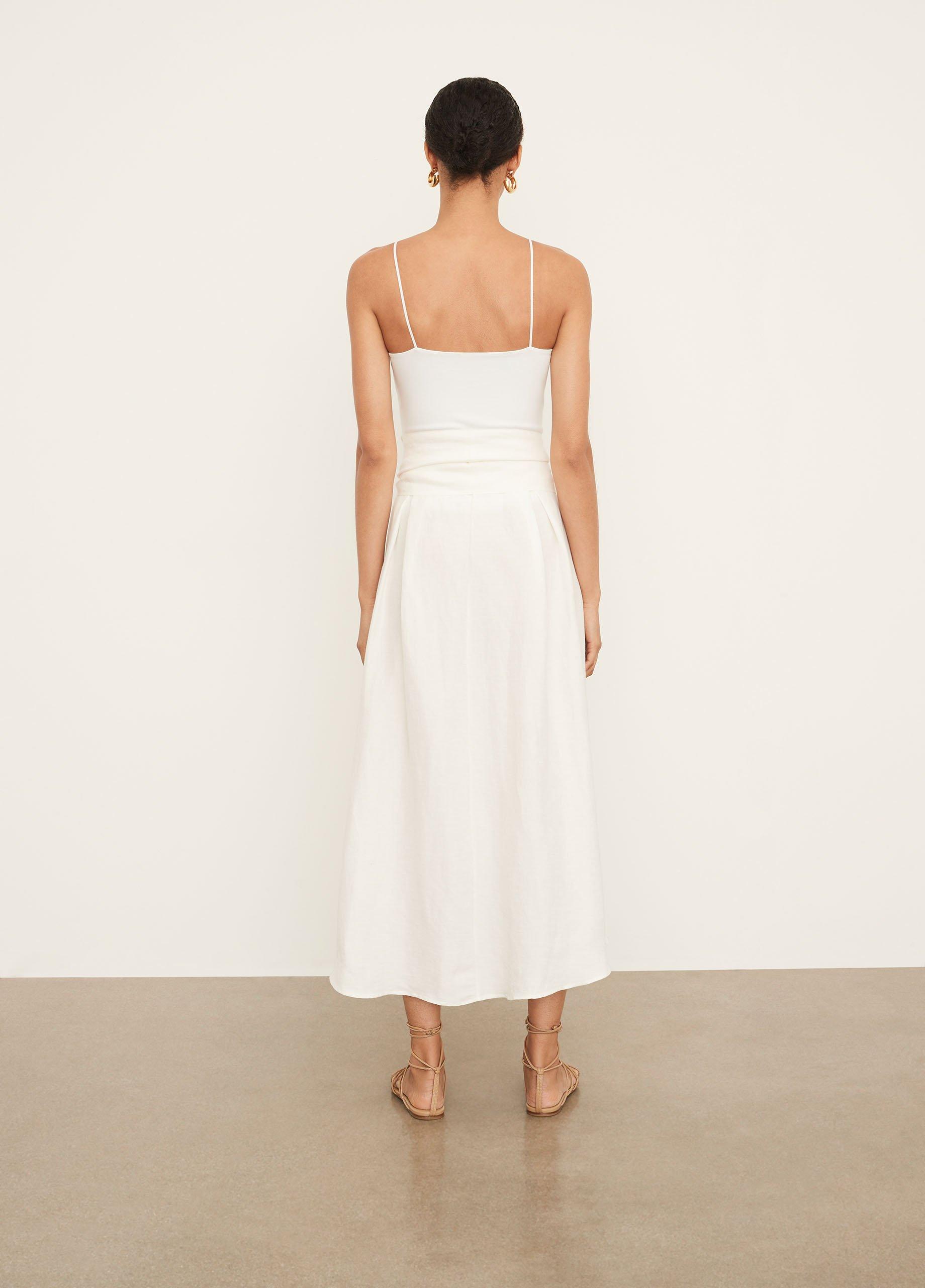 Belted Button-Front Skirt image number 3