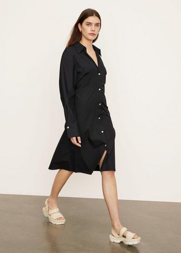 Long Sleeve Soft-Fitted Shirt Dress image number 2