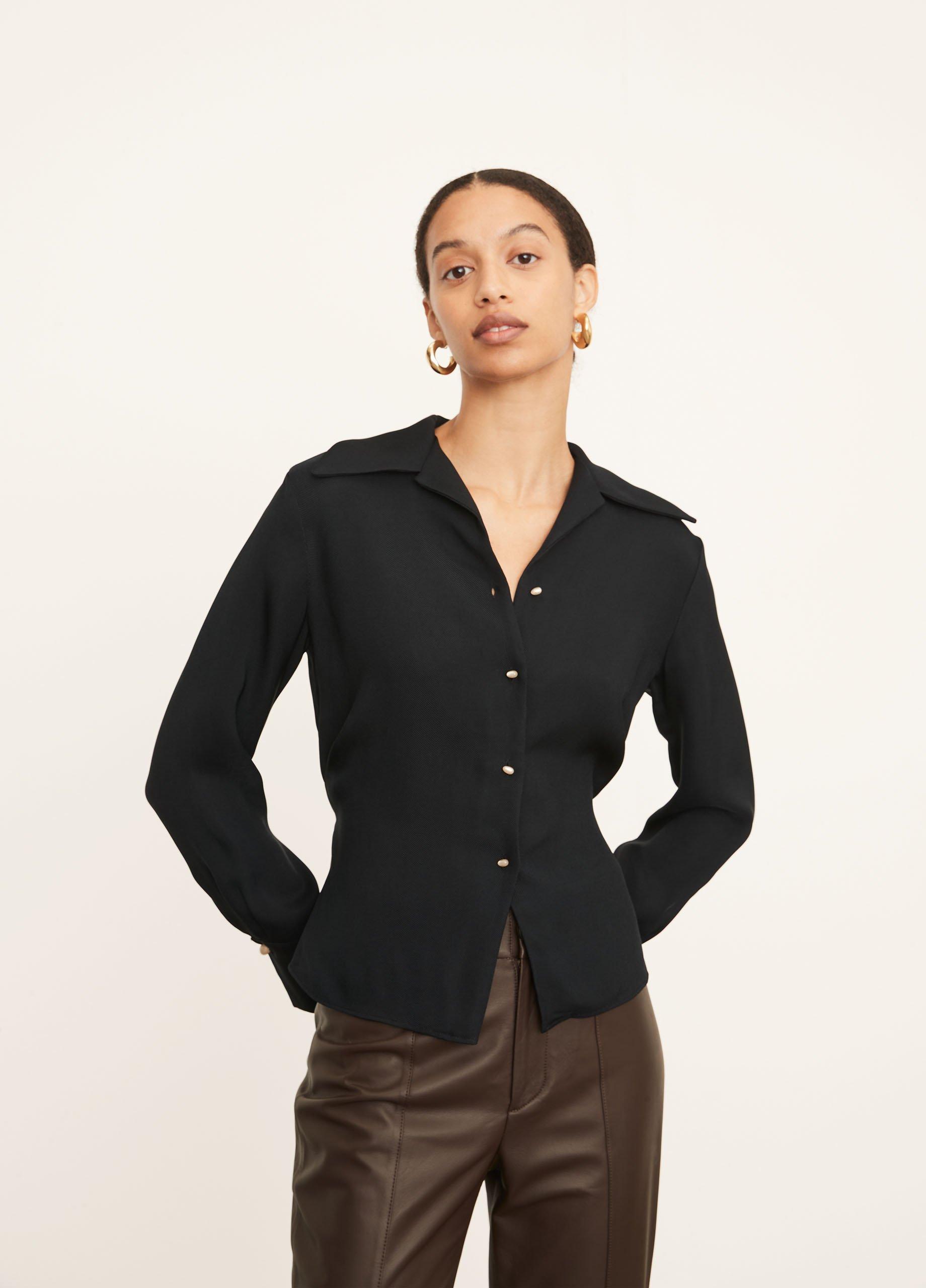 Fitted Shaped Collar Blouse image number 1