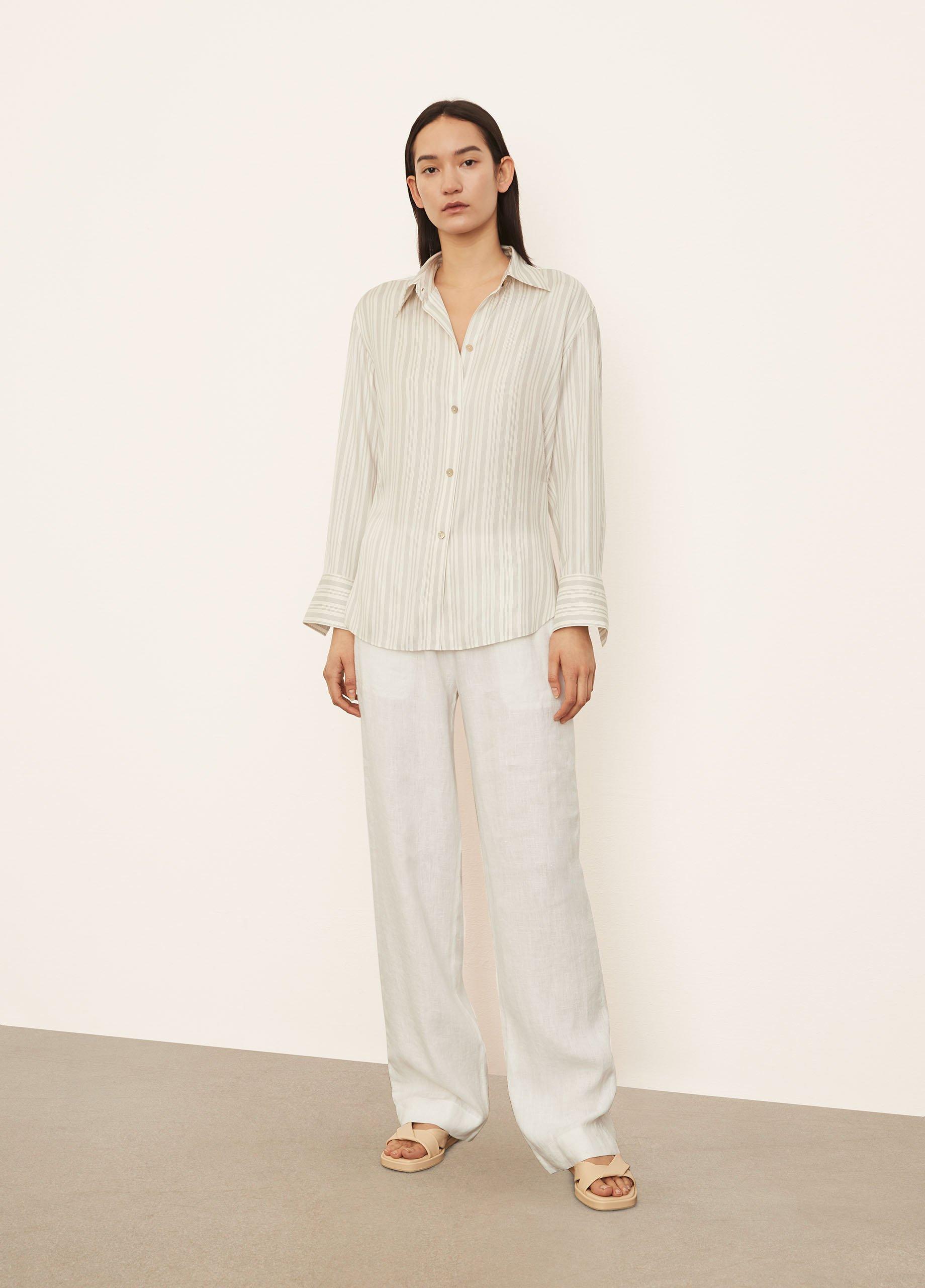 Stripe Sculpted Long Sleeve Shirt image number 0