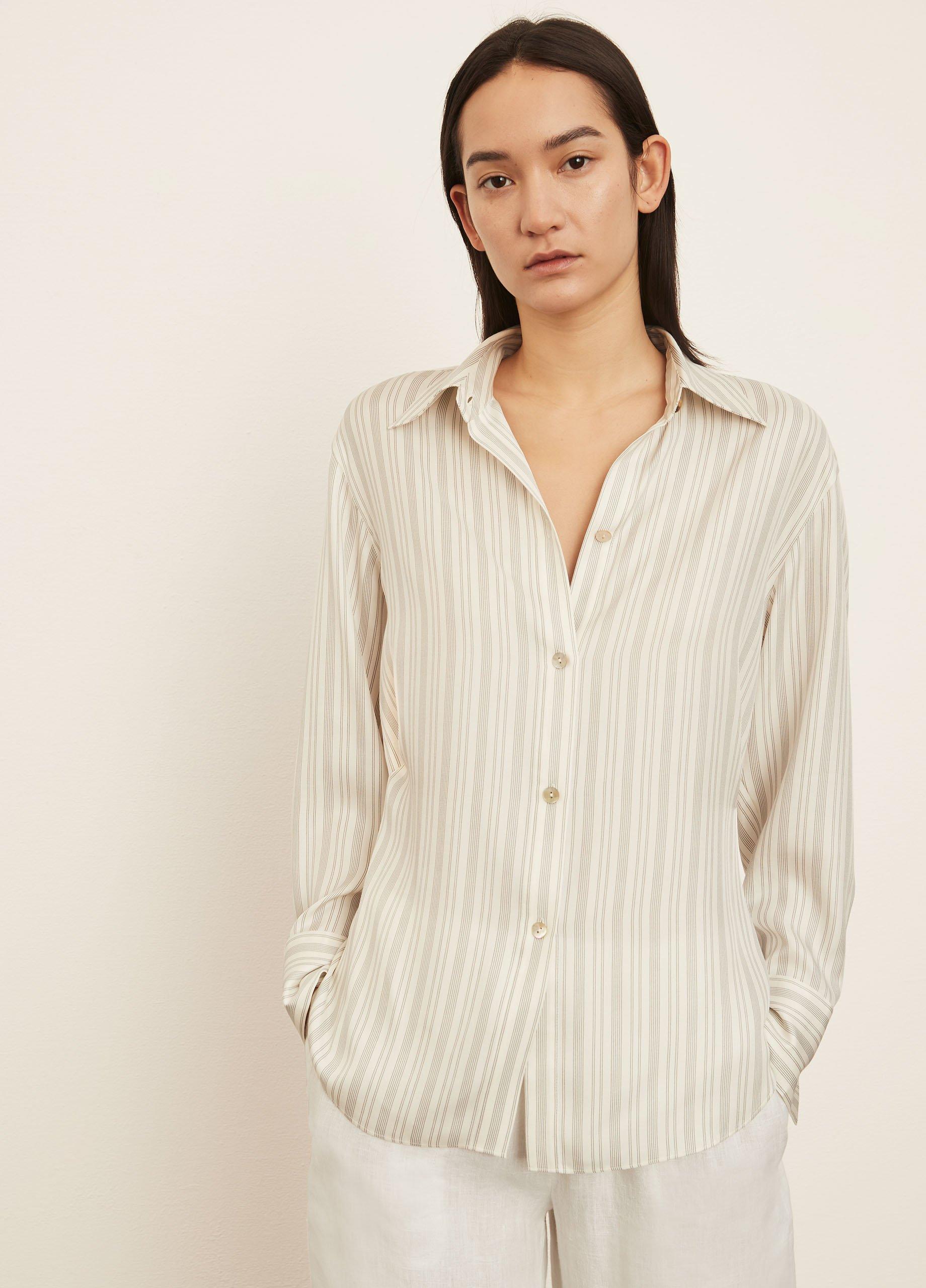 Stripe Sculpted Long Sleeve Shirt image number 1