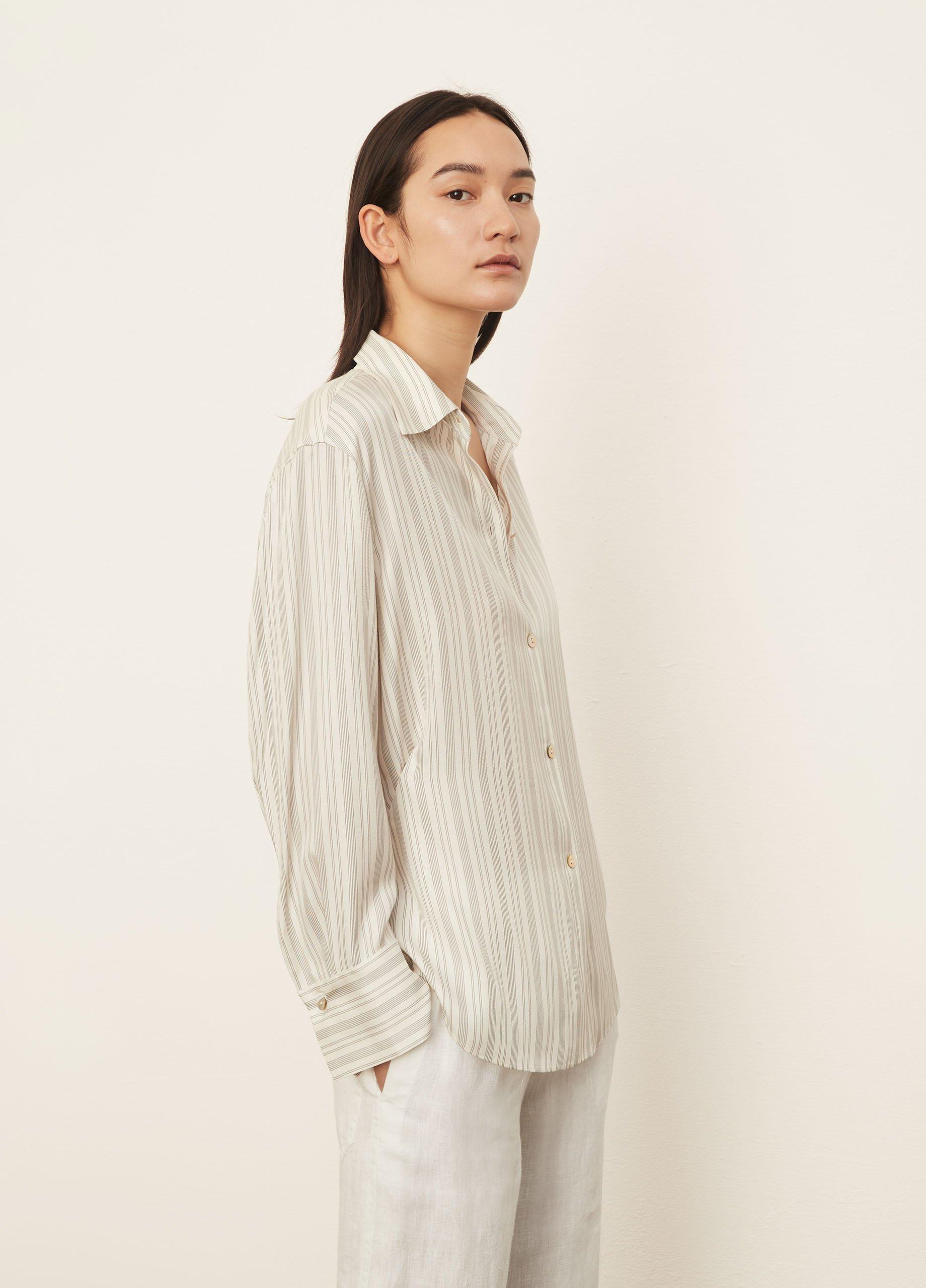 Stripe Sculpted Long Sleeve Shirt image number 2