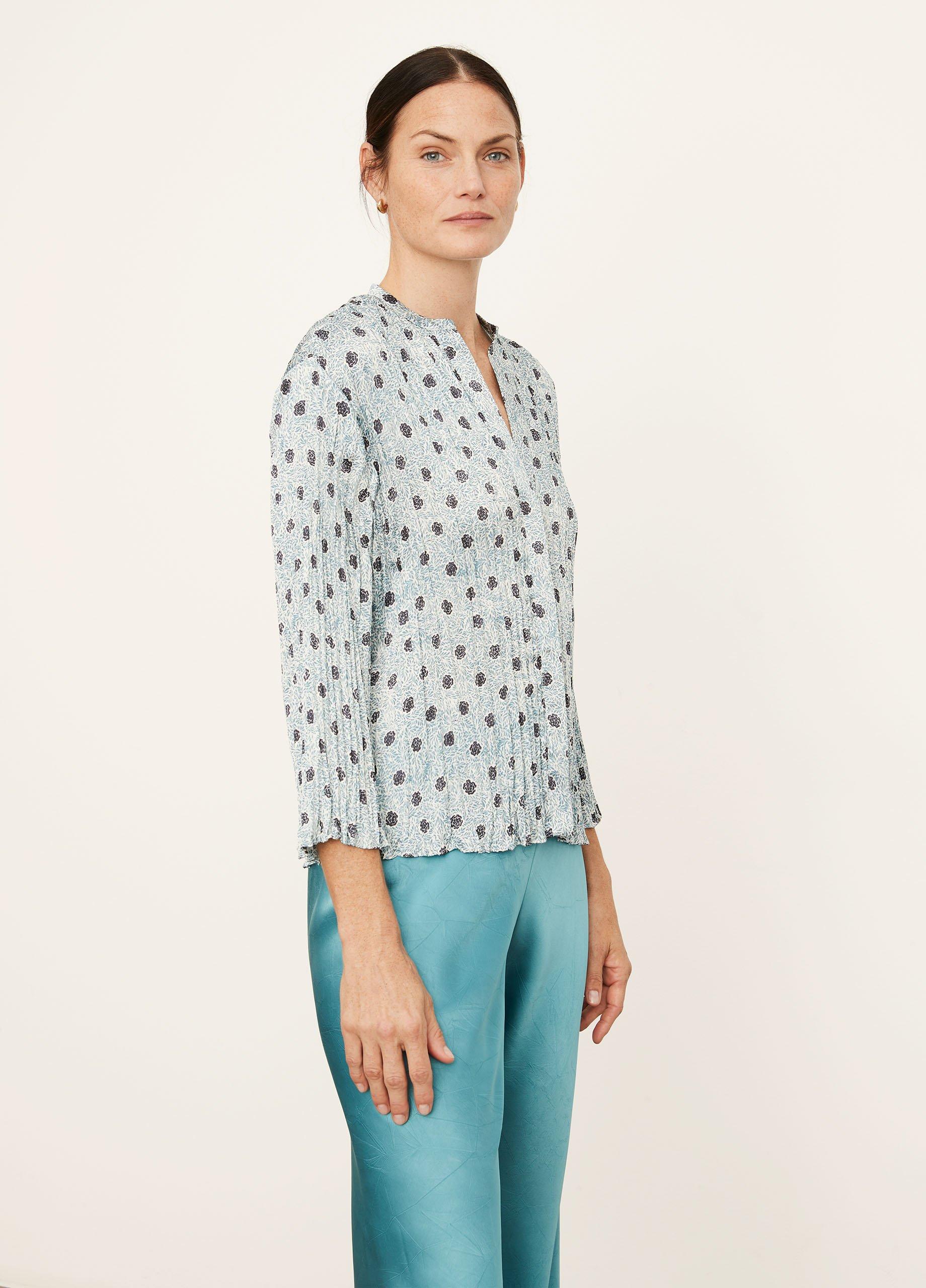 Camellia Long Sleeve Pleated Blouse image number 2